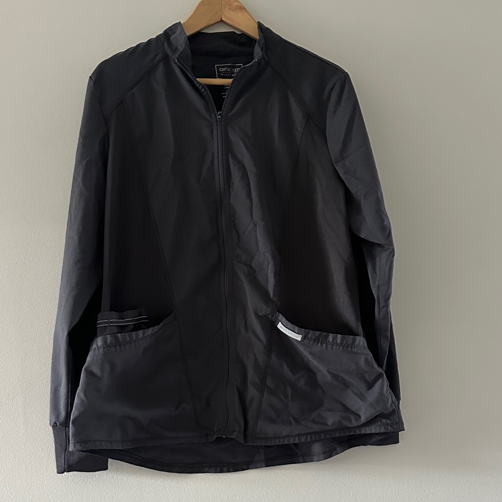 Cherokee Revolution Gray Scrub Jacket